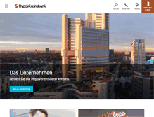 Tablet Screenshot of about.hypovereinsbank.de